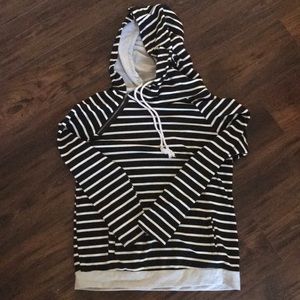 Double Hood Striped Double Hood